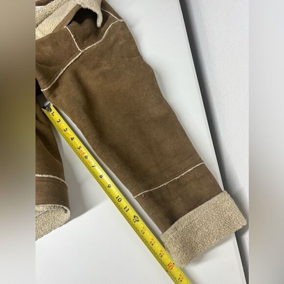 Men's Aeropostale Tan Zipper Front Lined Coat Size L - Picture 12 of 16